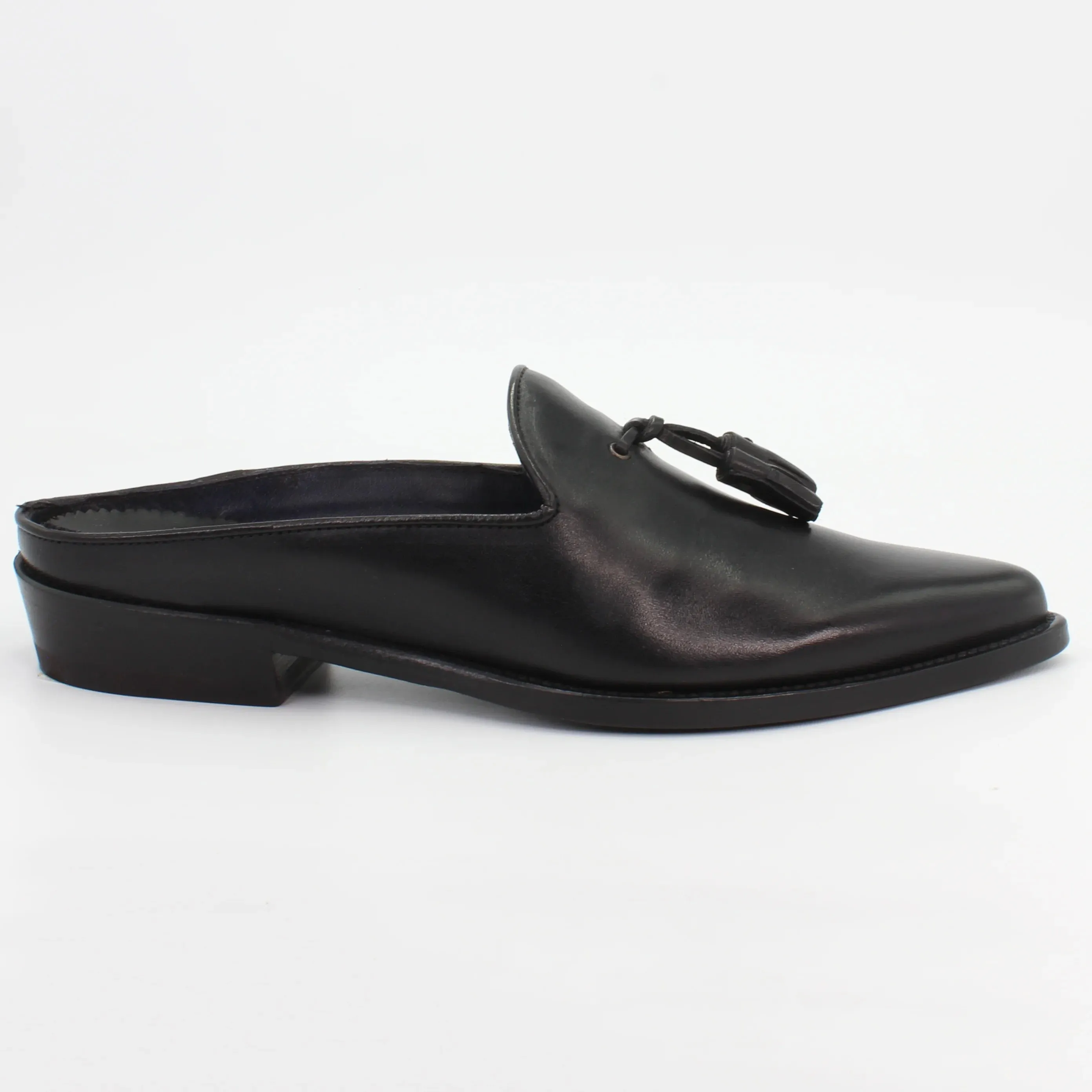 Women's slip on loafer in calf leather black (BRD9414)